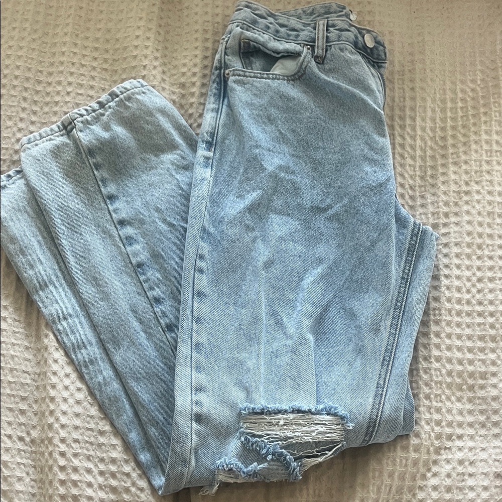 Forever 21 Blue Straight Leg Jeans